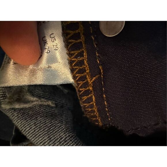 Free People Distressed Slim Curvy Fit Denim Jeans Size 29 - Picture 9 of 10